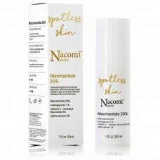 NACOMI NEXT LEVEL NIACINAMIDE 20% night face serum with vitamin B3, 30 ml.