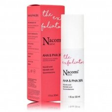 NACOMI NEXT LEVEL AHA & PHA ACID PEELING NIGHT SERUM night face serum with acids and glycerin, 30 ml.