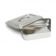 Stainless steel container for storing and sterilizing tools