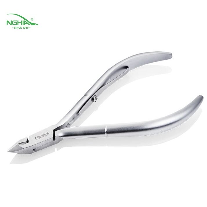 NGHIA EXPORT professional manicure tweezers for cutting cuticles C-05 JAW 16 NGHIA EXPORT professional manicure tweezers for cutting cuticles C-05 JAW 16