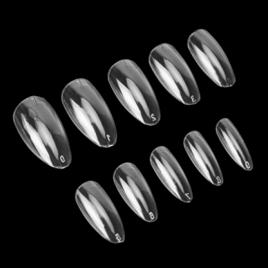 NTN PREMIUM formelės nagų priauginimui SHORT ALMOND, 100 vnt. 2 NTN PREMIUM formelės nagų priauginimui SHORT ALMOND, 100 vnt. 2