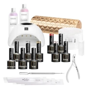 OCHO NAILS 3 gel polish set with UV nail lamp OCHO NAILS 3 gel polish set with UV nail lamp