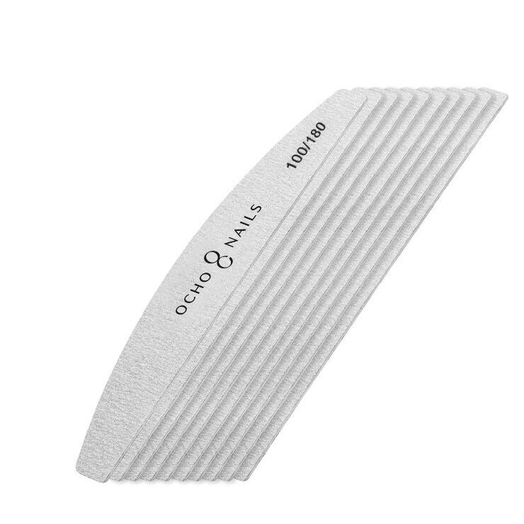 OCHO NAILS profesionali pusmėnulio nagų dildė manikiūrui SLIM 100/180 gritų, 10 vnt. 2 OCHO NAILS profesionali pusmėnulio nagų dildė manikiūrui SLIM 100/180 gritų, 10 vnt. 2