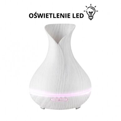 Humidifier-diffuser AROMA SPA 15 WHITE WOOD 400ML + TIMER 2