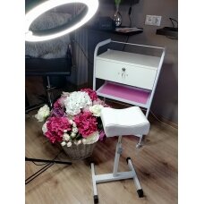 Professional pedicure tray for podological work BELL, white color