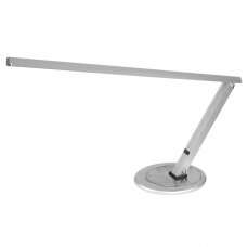 Профессиональная настольная лампа для маникюрных работ SLIM 20 w, серебряного цвета