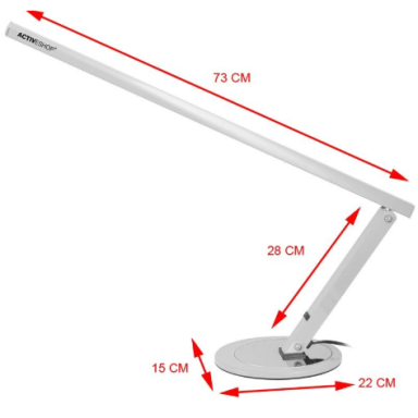 Professional table lamp for manicure SLIM 20 w, silver Professional table lamp for manicure SLIM 20 w, silver