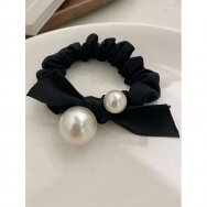 Pearl and Ribbon hair tie, 1 pc.