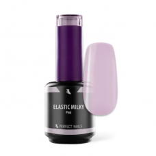 PERFECT NAILS long-lasting gel polish base and building gel 2in1 with brush ELASTIC MILKY PINK, 15 ml