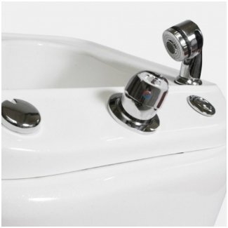 Professional pedicure bath with connected drain and hydromassage function A023 1