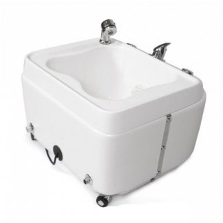 Professional pedicure bath with connected drain and hydromassage function A023 2