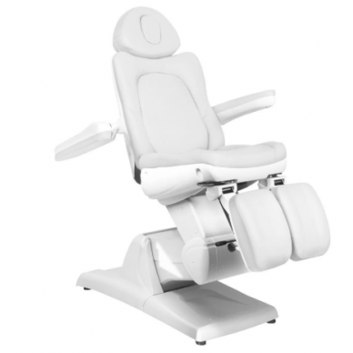 Profesionali elektrinė podologinė kėdė- lova-gultas pedikiūro procedūroms AZZURRO 870S PEDI, baltas (3 MOTORAI) 1