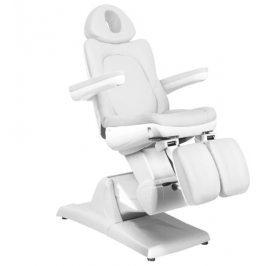 Profesionali elektrinė podologinė kėdė- lova-gultas pedikiūro procedūroms AZZURRO 870S PEDI, baltas (3 MOTORAI) 9