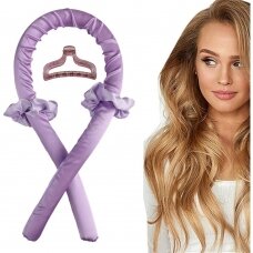 Hair curler-roller, purple