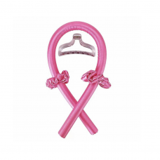 Hair curler-roller, bright pink