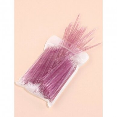 Пластиковые палочки для отталкивания кожи при маникюре, розовые 1