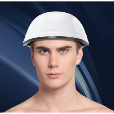 Hair growth promoting laser head helmet with LED light therapy, 650nm 1