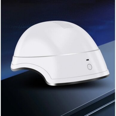 Hair growth promoting laser head helmet with LED light therapy, 650nm
