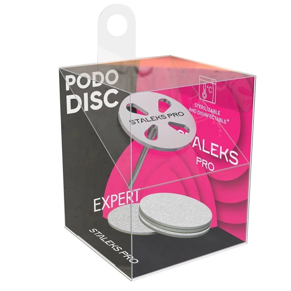 Диск STALEKS PRO PODO 20 мм + сменные одноразовые листы (зернистость 180), 5 шт