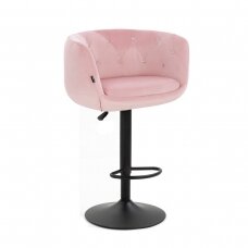 Профессиональное кресло для макияжа для салонов красоты HR333CW, розовый велюр