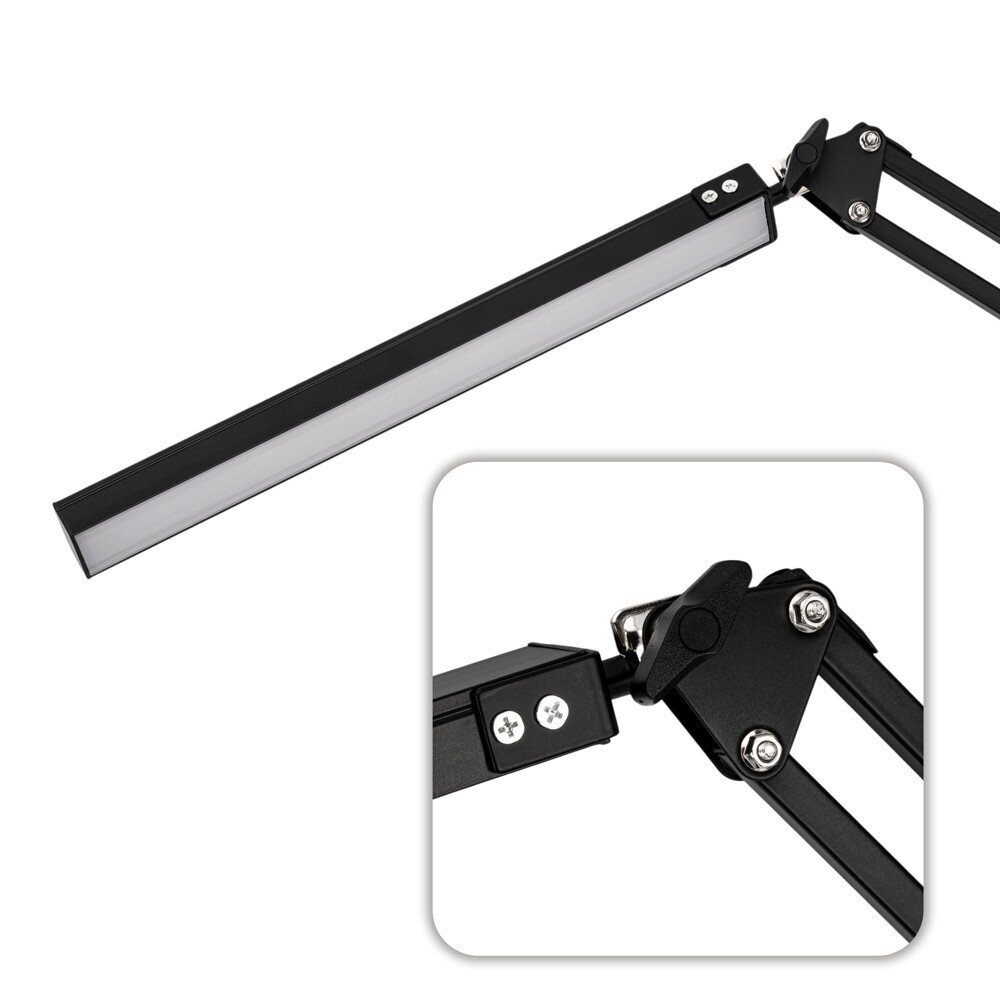 Professional table lamp for manicure MT-328, black 1