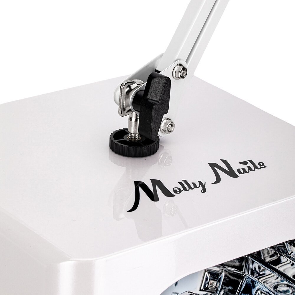 Profesionali UV/LED nagų lempa manikiūrui ir pedikiūrui V10, baltos spalvos (belaidė) 5