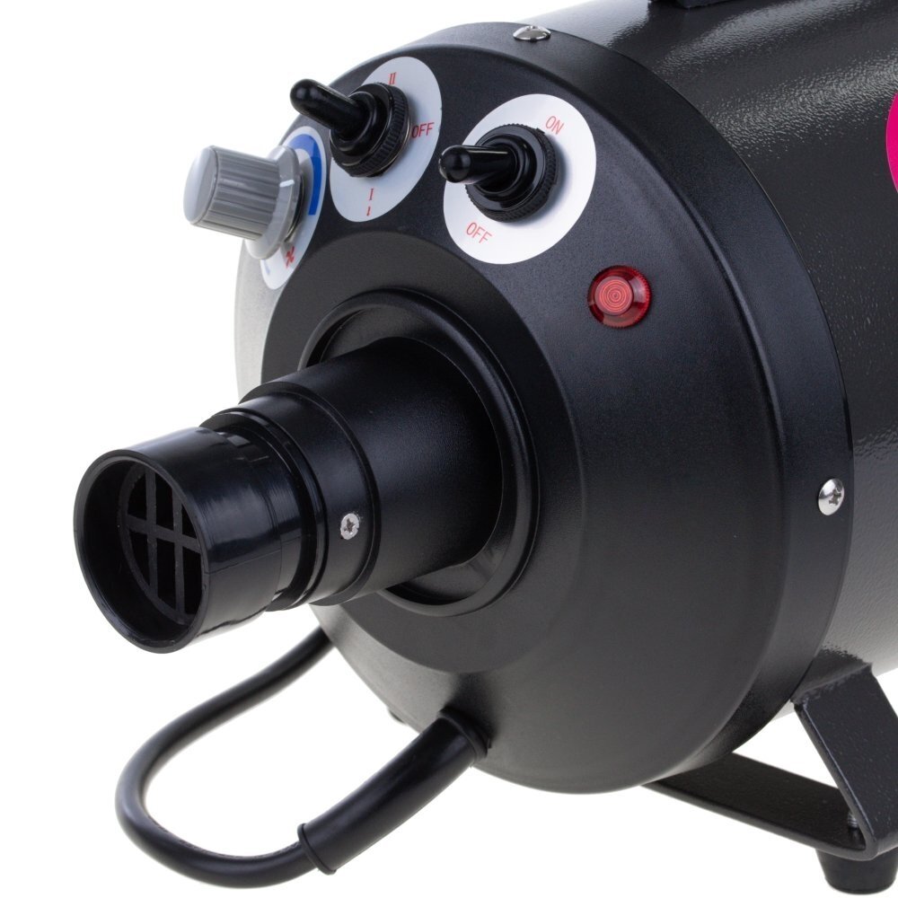 Профессиональный фен для сушки шерсти собак Blovi Beep Black Blaster 2000W с плавным потоком воздуха и двухступенчатой регулировкой тепла, 60л/с 1 Профессиональный фен для сушки шерсти собак Blovi Beep Black Blaster 2000W с плавным потоком воздуха и двухступенчатой регулировкой тепла, 60л/с 1