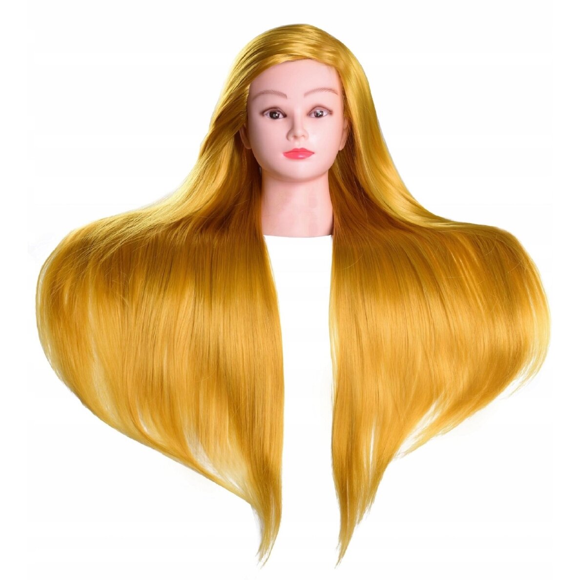 Profesionali galva mokymams IZA BLOND 60cm, terminiai plaukai 10 Profesionali galva mokymams IZA BLOND 60cm, terminiai plaukai 10