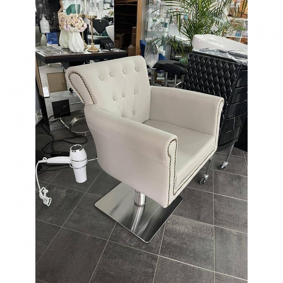 Professional hairdressing chair HAIR SYSTEM BER 8541, grey 9 Professional hairdressing chair HAIR SYSTEM BER 8541, grey 9