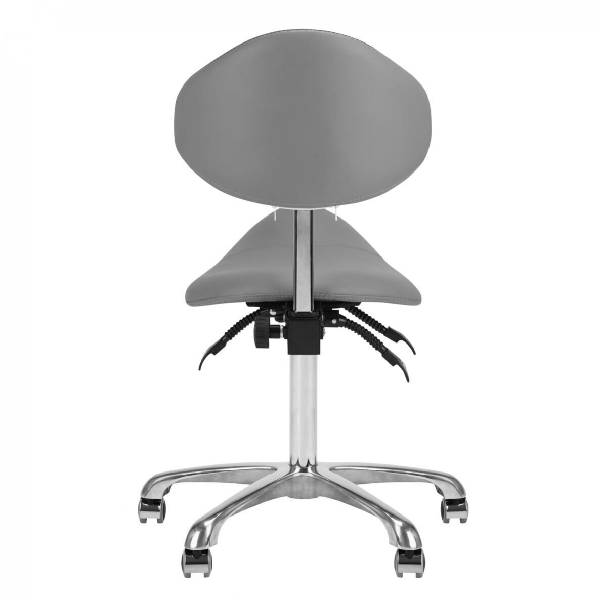 GIOVANNI CLASSIC 1004 professional master's chair-saddle for beauticians, grey color 6 GIOVANNI CLASSIC 1004 professional master's chair-saddle for beauticians, grey color 6