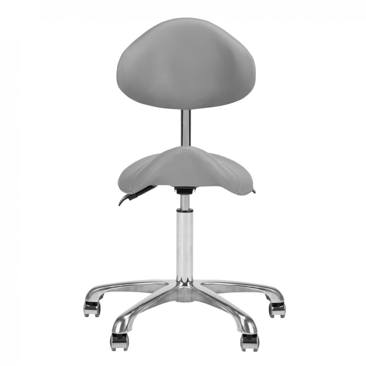 GIOVANNI CLASSIC 1004 professional master's chair-saddle for beauticians, grey color 1