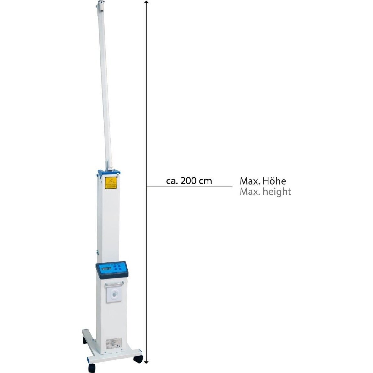 Profesionali UV-C lempa patalpoms ir paviršiams dezinfekuoti su ratukais GOOD CONNECTIONS UVC-0001, 60 W 2