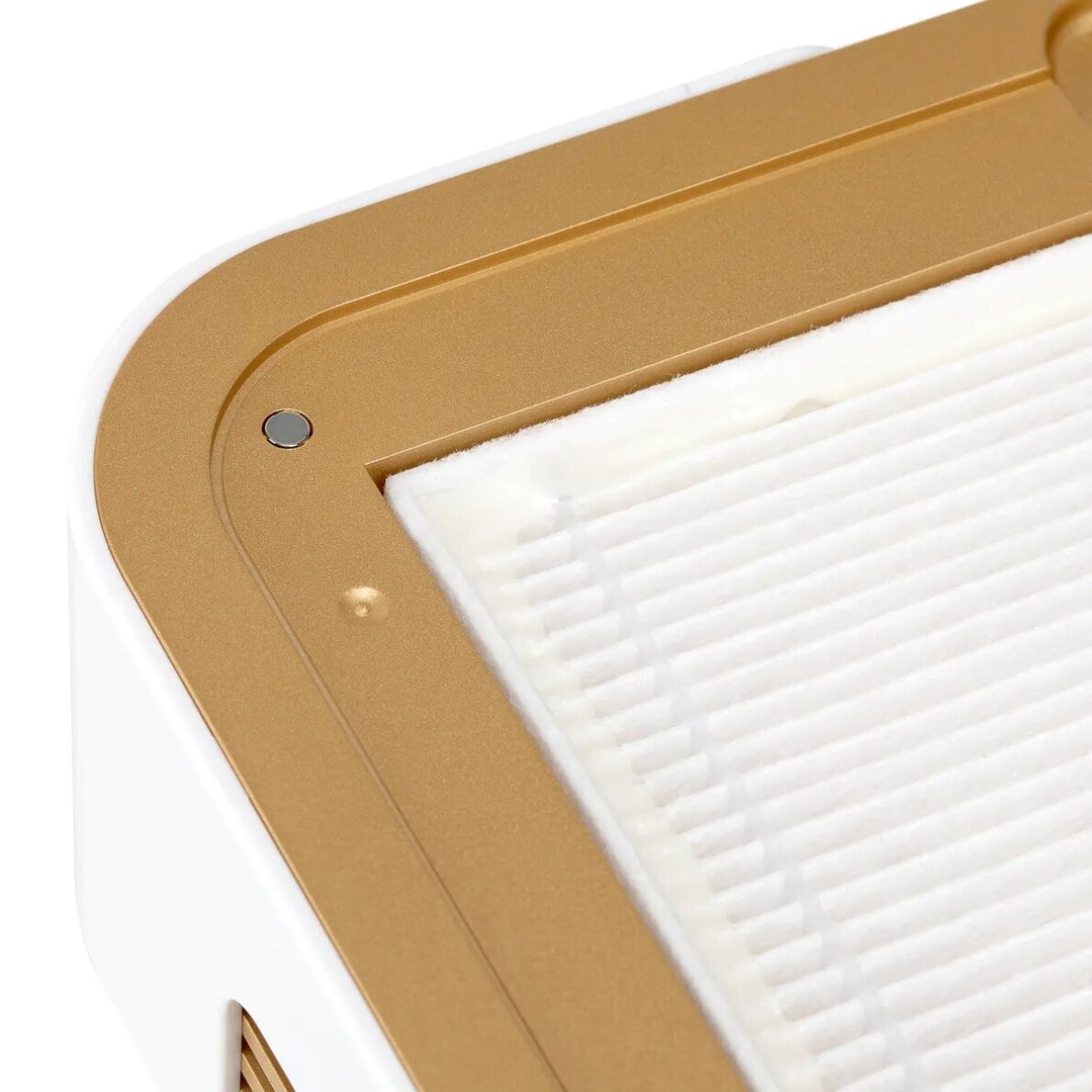 Professional dust collector for manicure MOMO P30 60W (white-gold color) 9