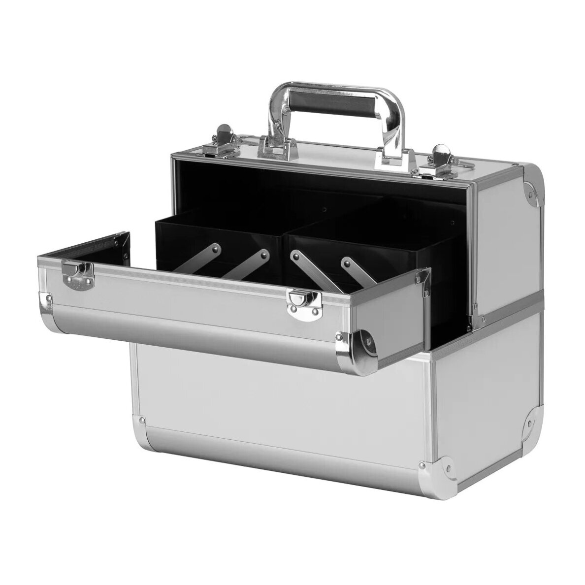 Professional cosmetic case 40, silver color Professional cosmetic case 40, silver color