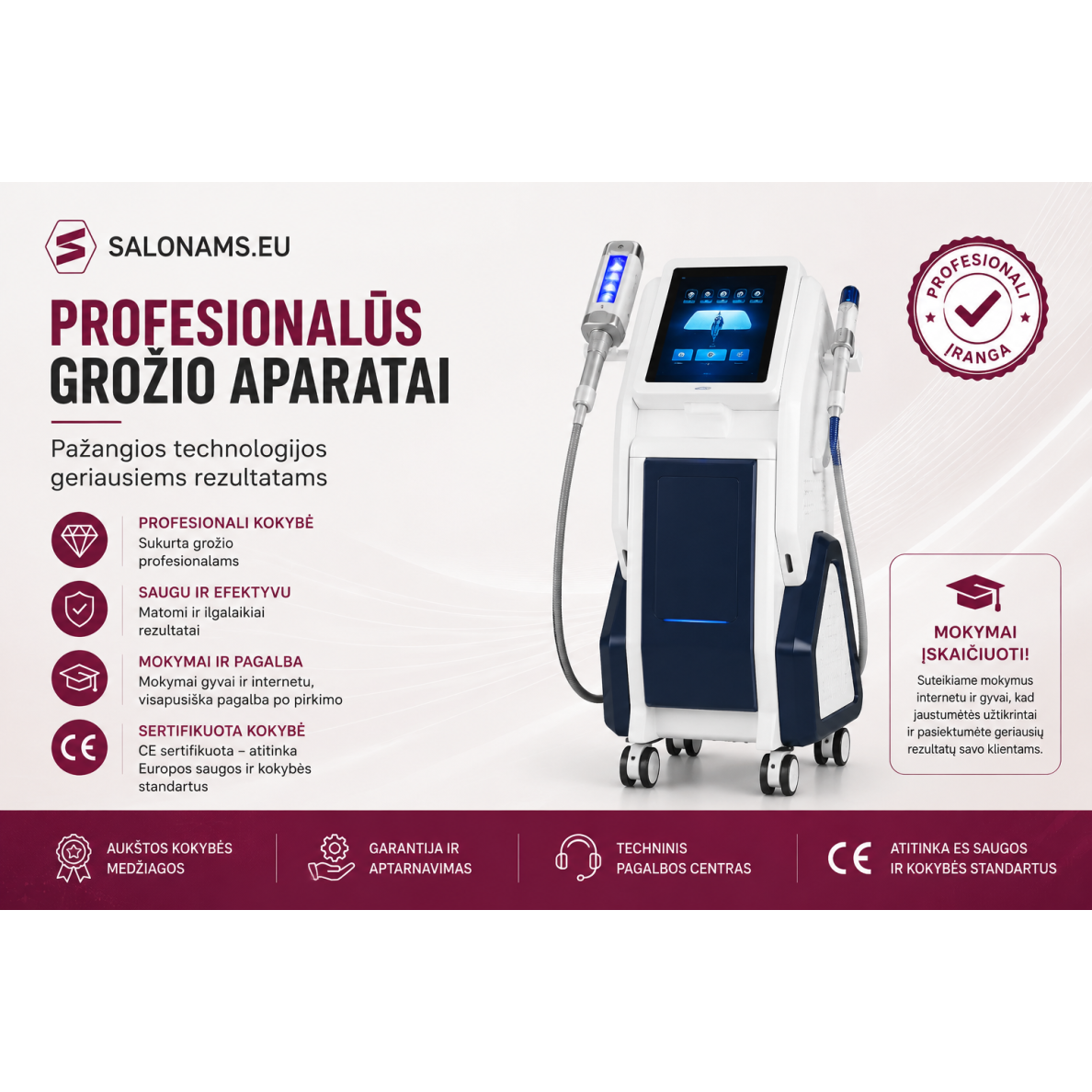 Profesionalus limfodrenažinis lieknėjimo ir kūno linijų formavimo aparatas ROLLER THERAPY
