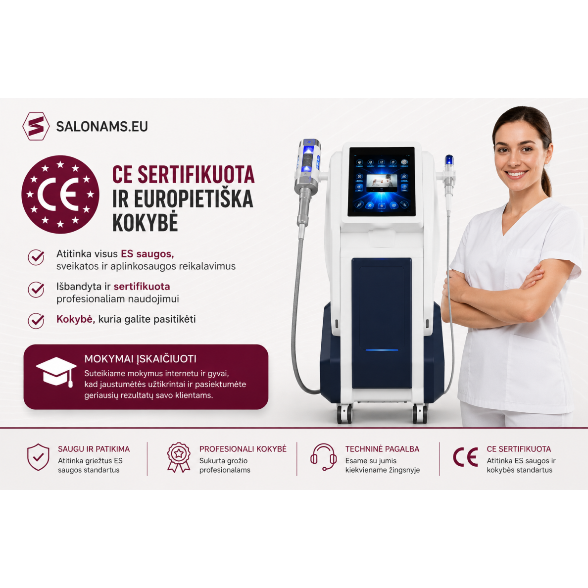 Profesionalus limfodrenažinis lieknėjimo ir kūno linijų formavimo aparatas ROLLER THERAPY 1