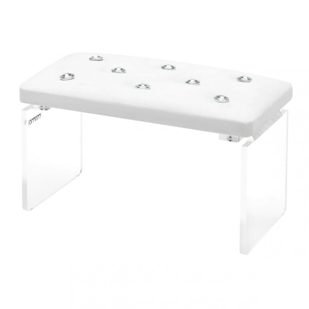 Professional manicure armrest MOMO DIAMOND, white velor 1 Professional manicure armrest MOMO DIAMOND, white velor 1