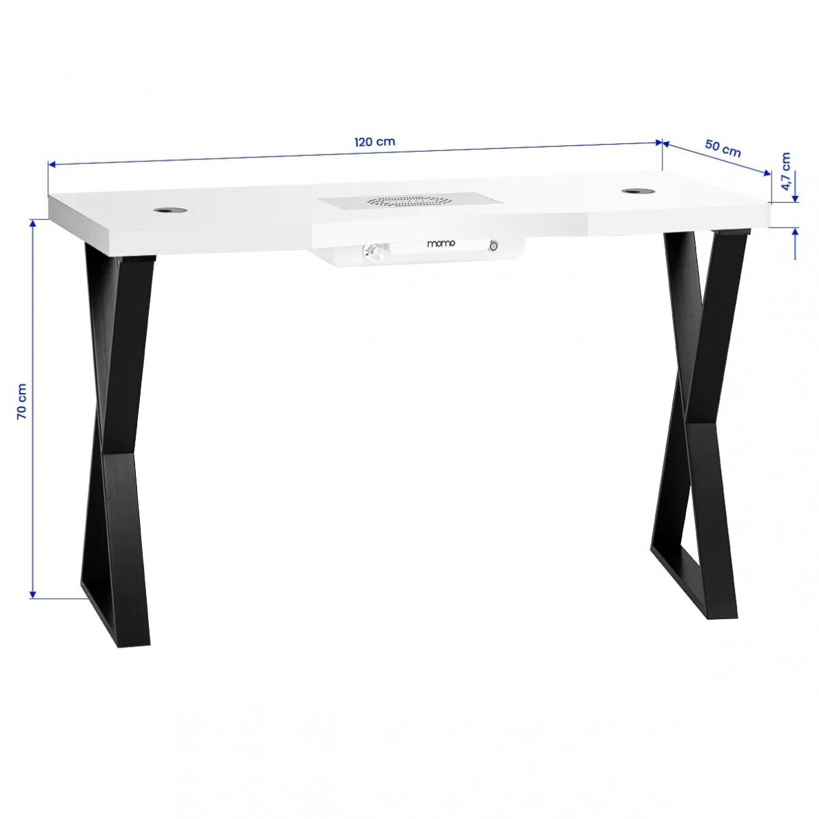 Professional manicure table for beauty salons MOMO 04-BL with built-in dust collector 18 Professional manicure table for beauty salons MOMO 04-BL with built-in dust collector 18