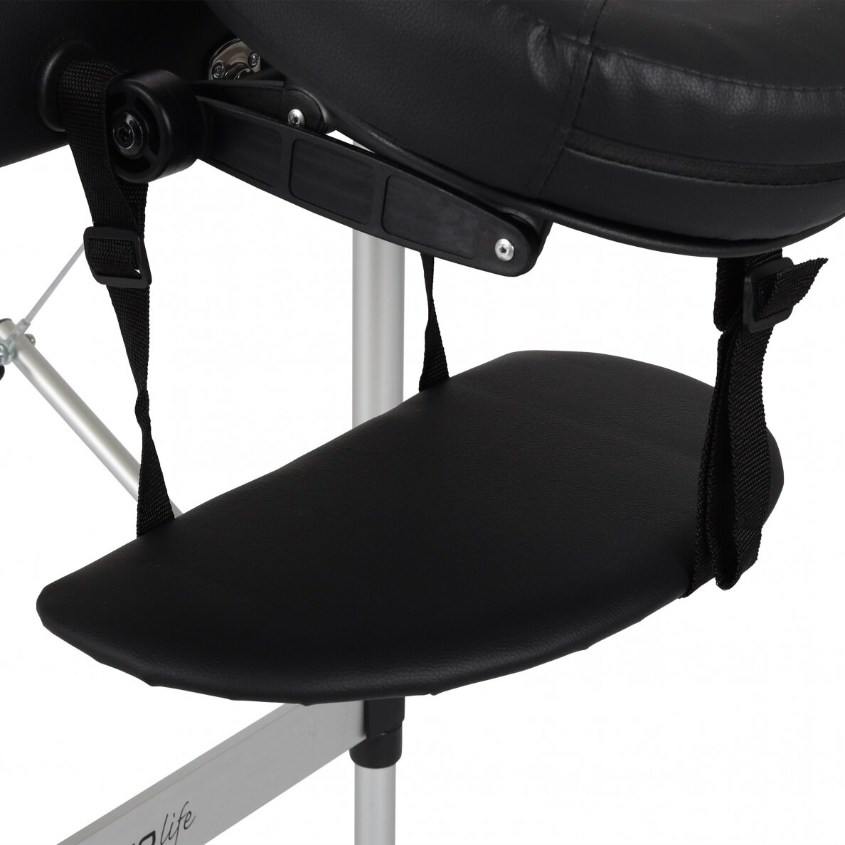 Profesionalus sulankstomas masažo stalas NINA COMFY BASE K515 BLACK, juodos spalvos 8 Profesionalus sulankstomas masažo stalas NINA COMFY BASE K515 BLACK, juodos spalvos 8
