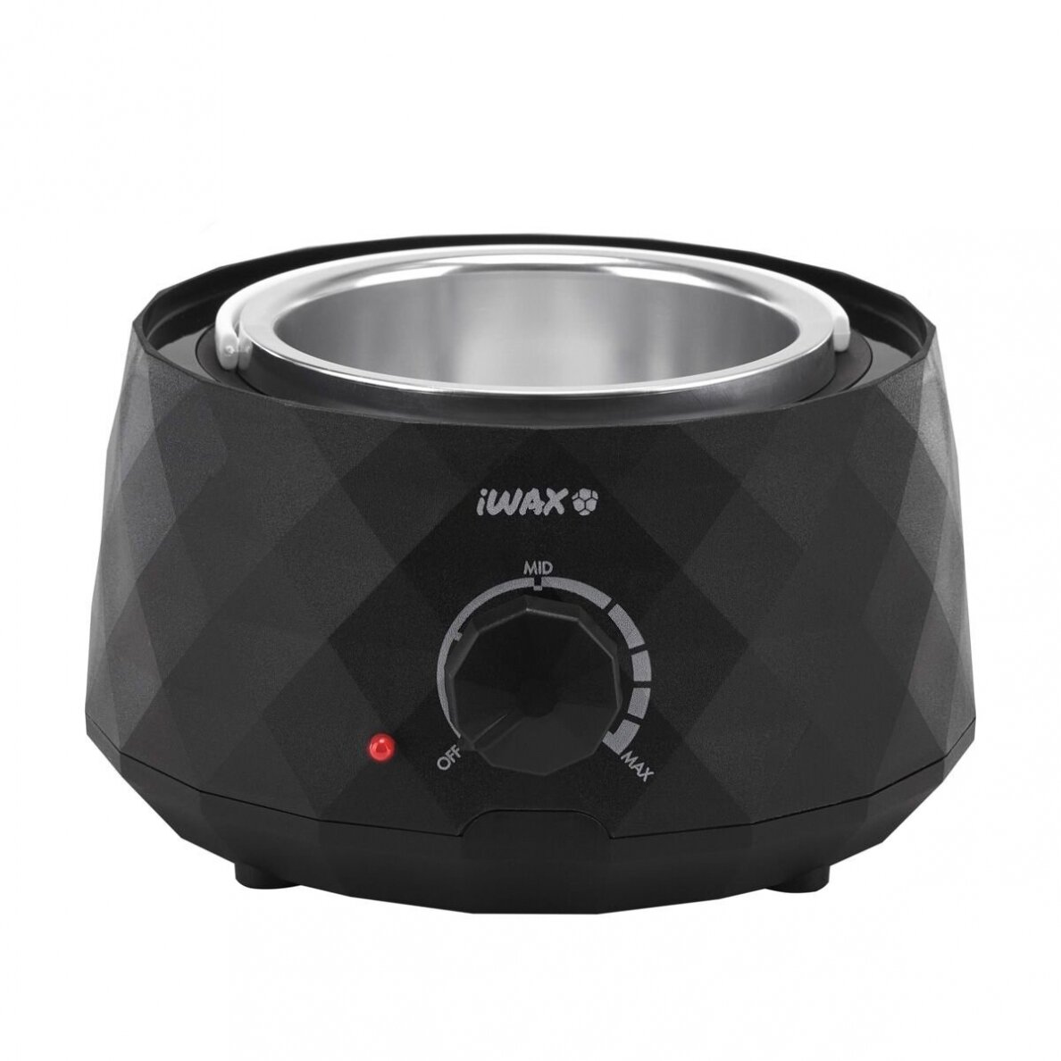 Profesionalus vaško šildytuvas skardinėms ir granulėms IWAX DIAMOND 400ML 100W, juodos spalvos 1