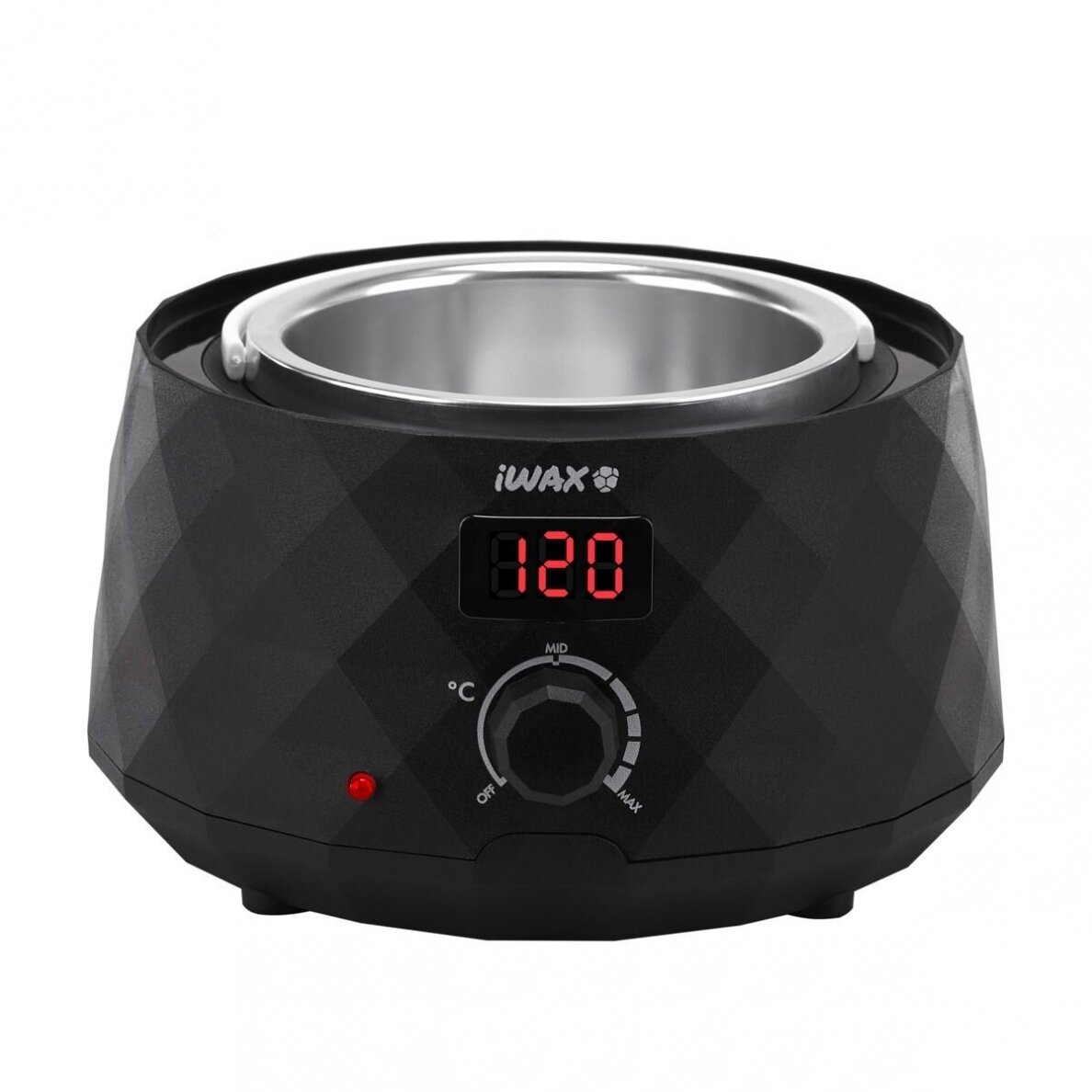 Professional wax heater for cans and pellets iWAX DIAMOND TECH 400ML 100W, black color 1 Professional wax heater for cans and pellets iWAX DIAMOND TECH 400ML 100W, black color 1