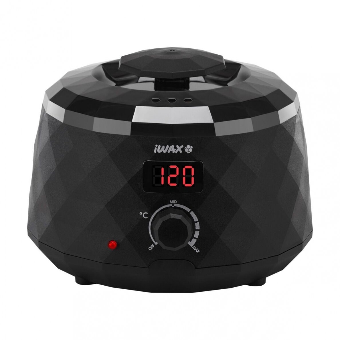 Professional wax heater for cans and pellets iWAX DIAMOND TECH 400ML 100W, black color Professional wax heater for cans and pellets iWAX DIAMOND TECH 400ML 100W, black color