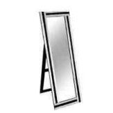 Luxury beauty salon mirror LUSTRO 11DTMO33, black color