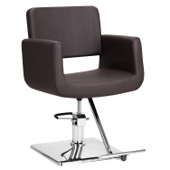 Professional hairdressing chair CUBA/HELSINKI, brown