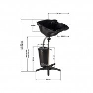 Professional hairdressing sink GABBIANO FT42-1