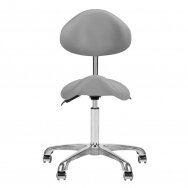 GIOVANNI CLASSIC 1004 profesionali meistro kėdė-balnas kosmetologams, pilkos spalvos