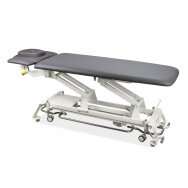Professional electric manual therapy and massage table Evero V4 with Ergo pillow,  gray color