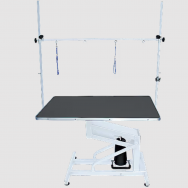 Profesionalus hidraulinis šunų kirpimo stalas Blovi Venus, 110x60cm, baltos spalvos