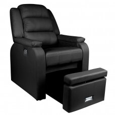 Professional armchair for pedicure procedures SPA HILTON, black color