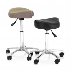 Professional saddle type master chair for beauticians and beauty salons REM UK MUSTANG